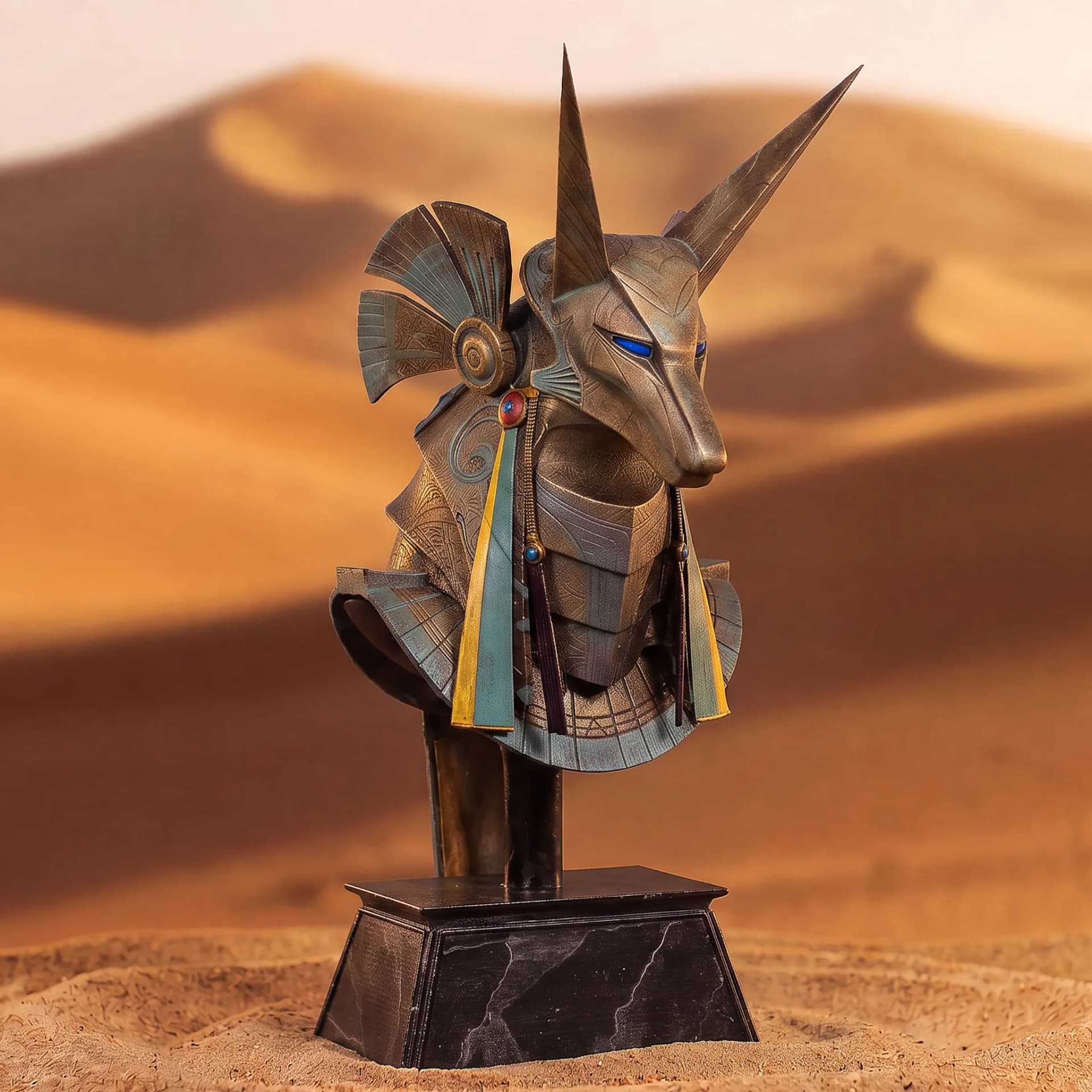 Master Replicas Unveils Stargate Jackal Guard Helmet Desktop Replica